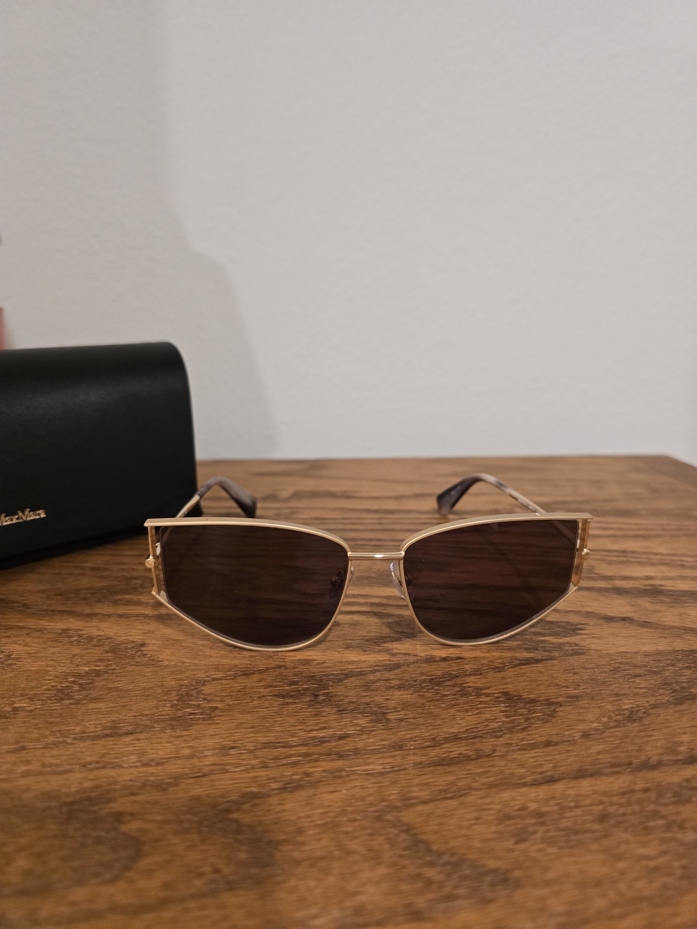 Max Mara gold Frame Sunglasses NEW